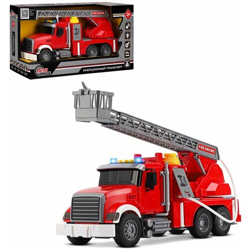 Autodrive Игрушка Пожарная машина с лестницей Autodrive 0404180JB autodrive р у суперскоростная металлическая машинк