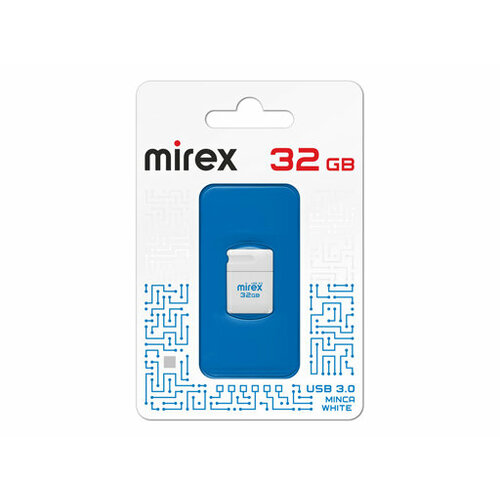 USB 3.0 флэш-накопитель 32 ГБ Mirex MINCA WHITE 32GB (ecopack)