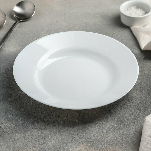 Тарелка суповая Everyday, d-22 см, стеклокерамика, цвет белый6 шт