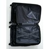 Фото #10 Комплект из 2-х пластиковых чемоданов с узором Волна, цвет Черный, размер L+S (ручная кладь)