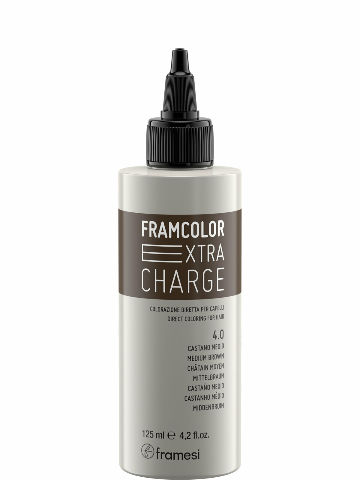 Пигмент прямого действия FRAMCOLOR EXTRA CHARGE 4.0 MEDIUM BROWN (шатен), 125 мл