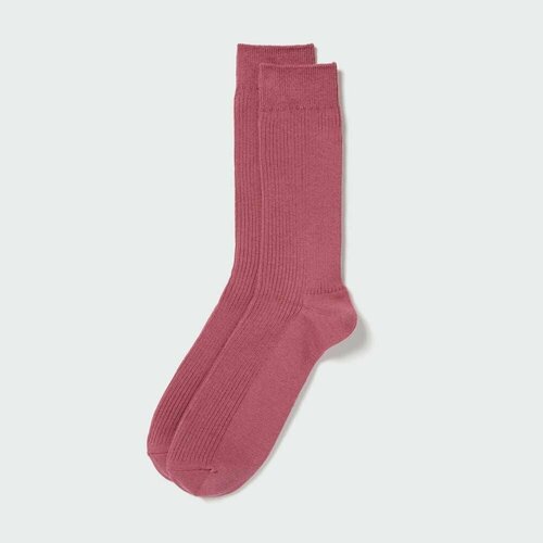 Носки  унисекс Uniqlo, 1 пара, износостойкие, антибактериальные свойства, размер 28, розовый