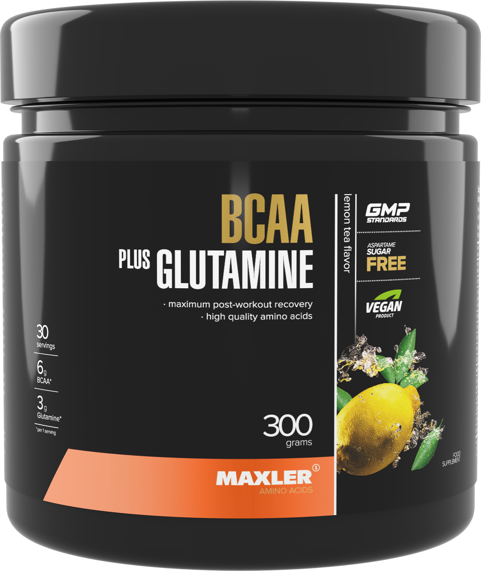 Maxler BCAA+Glutamine, 300 г (Чай с лимоном)