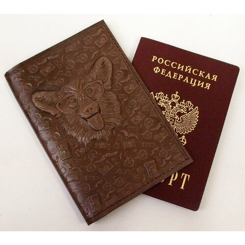 Обложка для паспорта Тривеста, коричневый