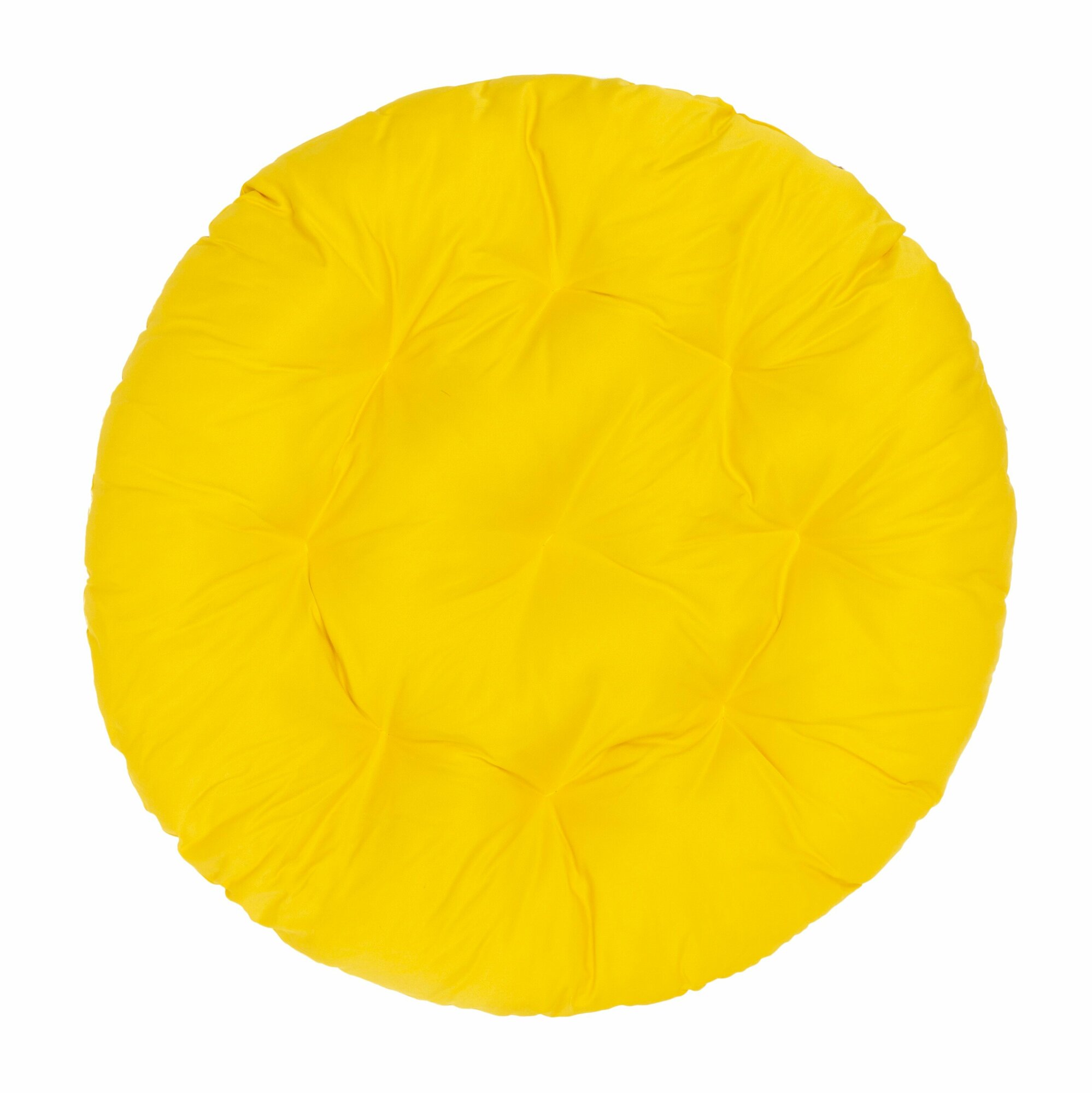 Подушка для подвесного кресла круглая 110 см Желтый - фотография № 2