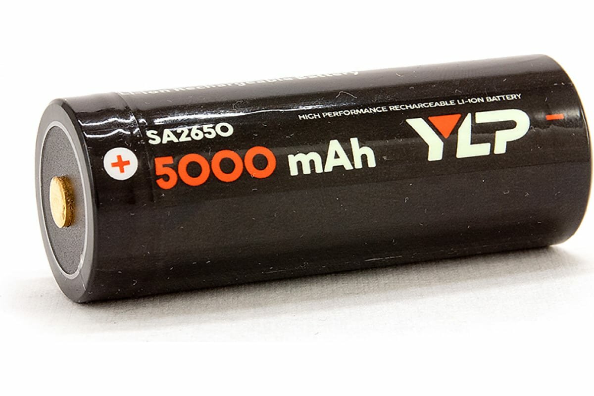 Аккумулятор яркий ЛУЧ YLP SA2650 26650 Li-Ion 37В 5000mAh c защитой + силикон кейс в подарок