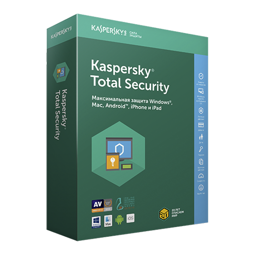 Антивирус Kaspersky Total Security Продление 2 ПК 12 мес.