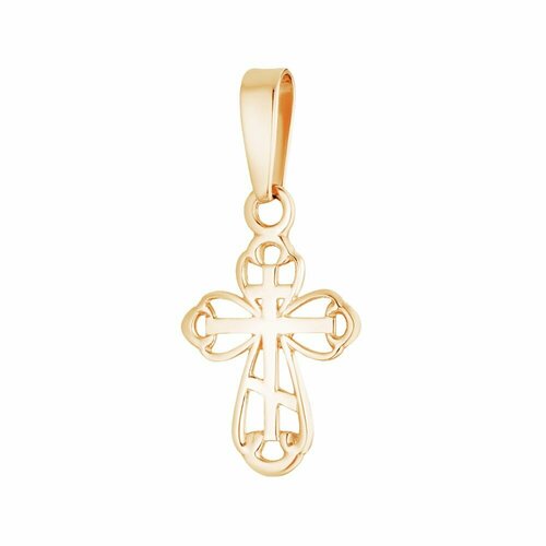 Крестик Ювелир Карат, золото, 585 проба, размер 1.9 см. крест золотой с бриллиантами арт 3232805