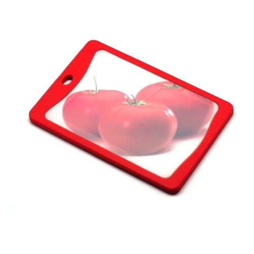 фото Доска кухонная разделочная "microban", atlantis, 20*14, красная, fb-rt