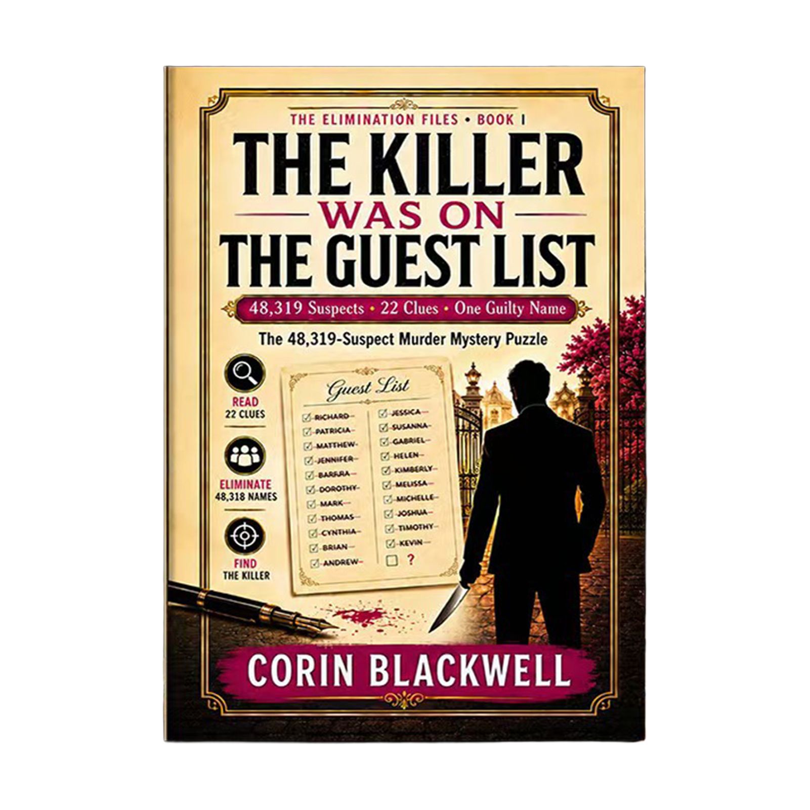 Книга-головоломка детективная The Killer Isnt Alice для развития логики