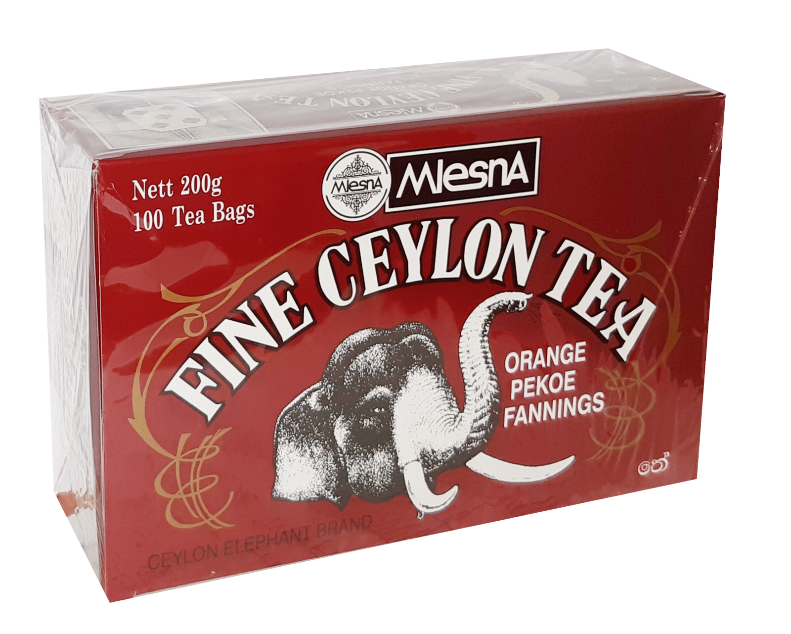 Чай черный Mlesna «Fine Ceylon Tea» цейлонский в пакетиках, 100шт * 2гр