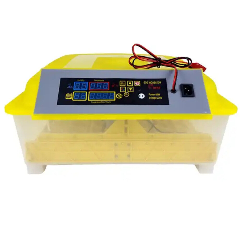 Инкубатор HHD 48 автоматический для яиц на 220В/12В от сети и аккумулятора - фотография № 1