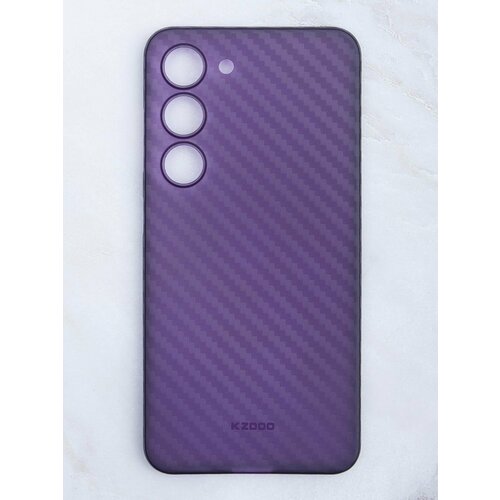 KZDOO case for Samsung S23 Air Carbon / Чехол для Самсунг S23 Карбон / Фиолетовый