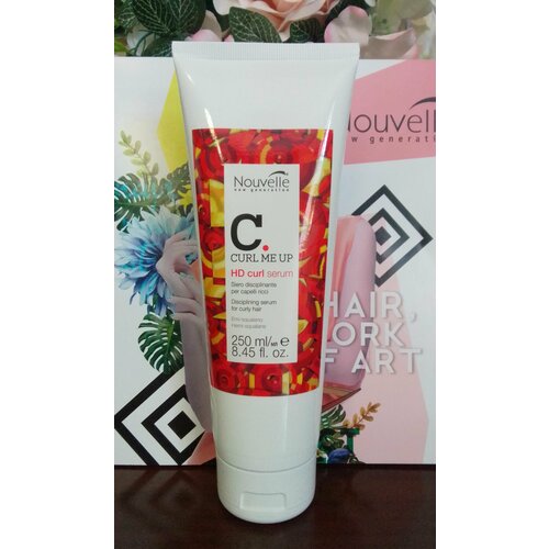 Nouvelle Curl Me Up HD curl serum 250 ml. Оживляющая и дисциплинирующая сыворотка для укладки вьющихся волос