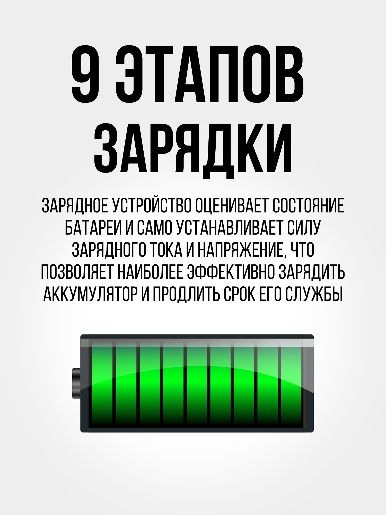 Зарядное устройство Hyundai НY 810-8А для зарядки автомобильных аккумуляторов для АКБ 6 и 12 В