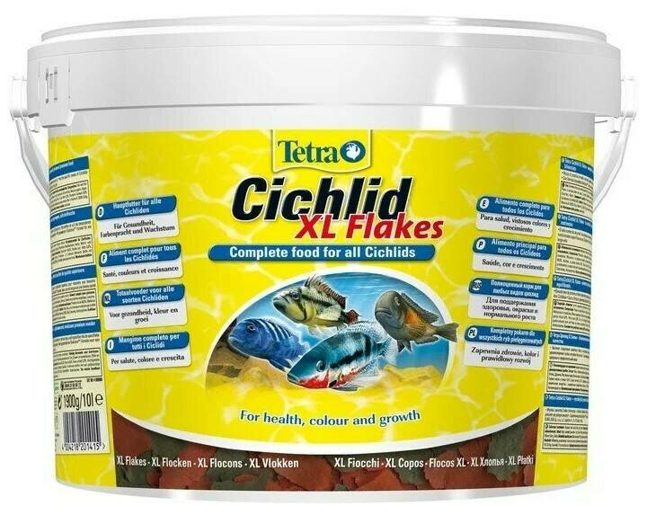 TetraCichlid XL Flakes 90 гр. 500 мл. корм для всех видов цихлид хлопья - фотография № 3