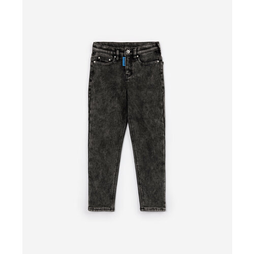 Джинсы Gulliver, размер 110, серый джинсы зауженные gulliver полуприлегающий силуэт размер 110 серый