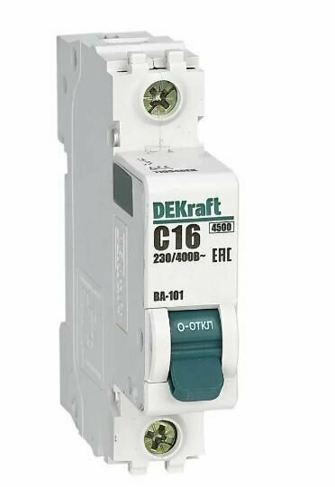фото Авт. выкл. Schneider Electric DEKraft 1P 16A 4.5кА