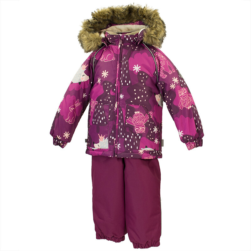 Комплект верхней одежды Huppa AVERY размер 86  83334 burgundy pattern/ burgundy