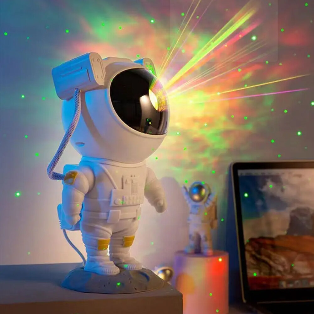 Детский светильник ночник-проектор для сна Космонавт 23,5 см работает от USB кабеля, BS4111 - фотография № 5