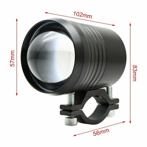 Допфара линзованная светодиод. круглая