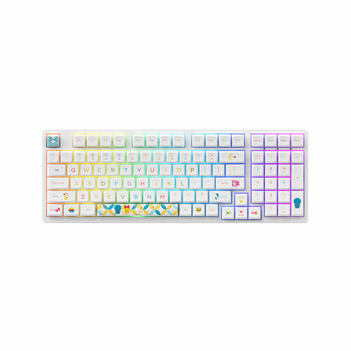 Игровая механическая клавиатура AKKO 3098B keycaps for mechanical keyboard macaron theme 131 keys set pbt dye sublimation xda profile