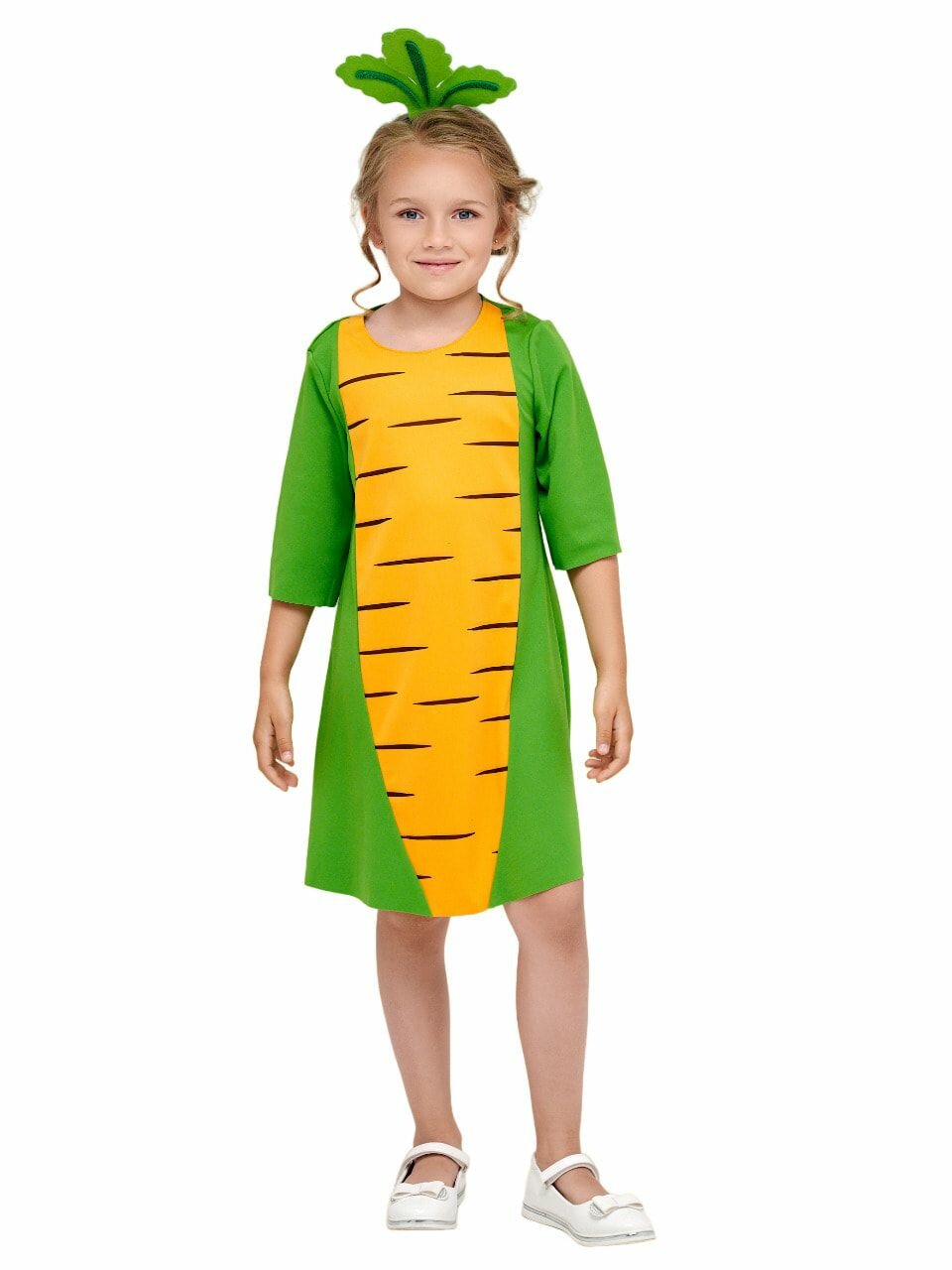 Карнавальный костюм морковки для девочки детский