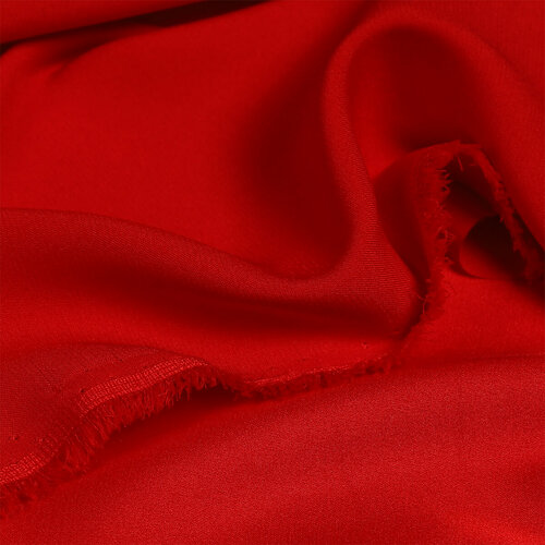 Ткань Шелк Армани красный шир.150см, 90г/м2