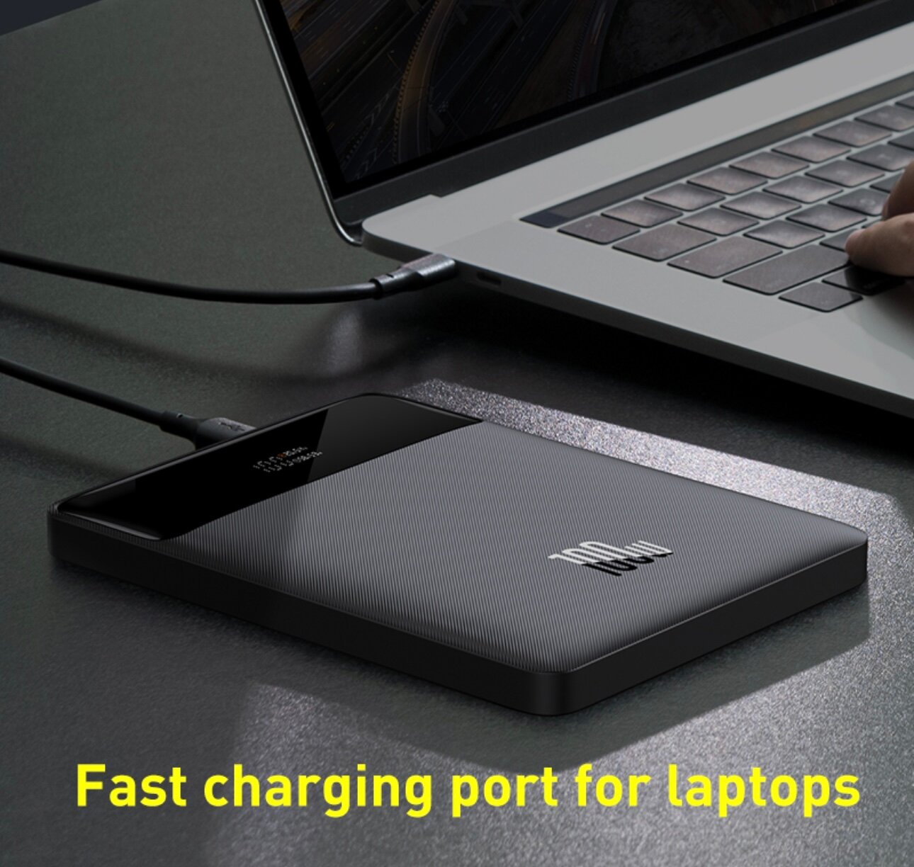 Внешний Аккумулятор Baseus Blade Power Digital Display Fast Charging Power bank 20000mAh 100W Black