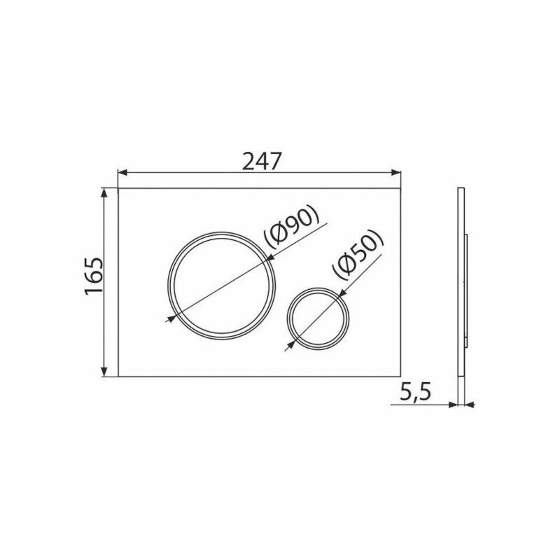 Кнопка для инсталляции AlcaPlast M771 хром Alca plast - фото №11