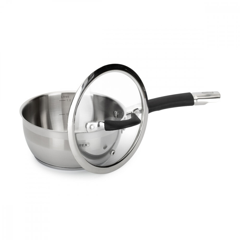 Ковш PYREX Comfort , 1.3л, с крышкой, бежевый - фото №11