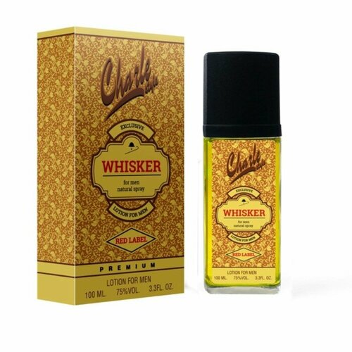 Лосьон одеколон после бритья Charle style Whisker red label, 100 мл парфюмерная вода парад звезд charle wisker red label edt 100ml