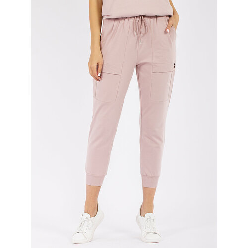 Брюки  CKS Women, полуприлегающий силуэт, повседневный стиль, карманы, трикотажные, размер XL