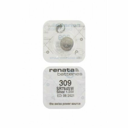 Батарейка для часов RENATA 309 SR754SW 1,55В дисковая 1шт