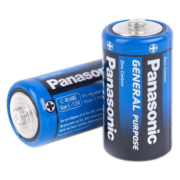 Батарейки солевые Panasonic General Purpose C R14 1,5В 24шт
