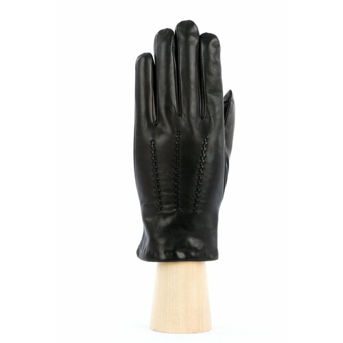 Перчатки Montego, демисезон/зима, натуральная кожа, подкладка, размер 8, черный