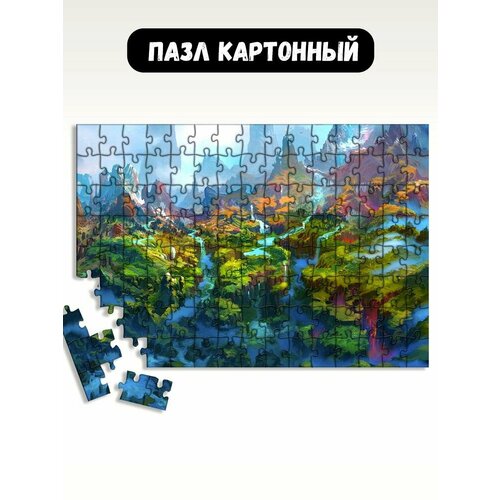 Пазл картонный 29x20 см игры world of warcraft dragonflight - 18152