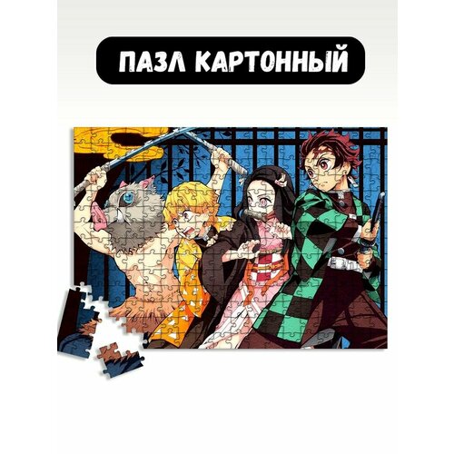 пазл картонный 39 5х28 см аниме demon slayer 18394 Пазл картонный 39,5х28 см аниме demon slayer - 18402