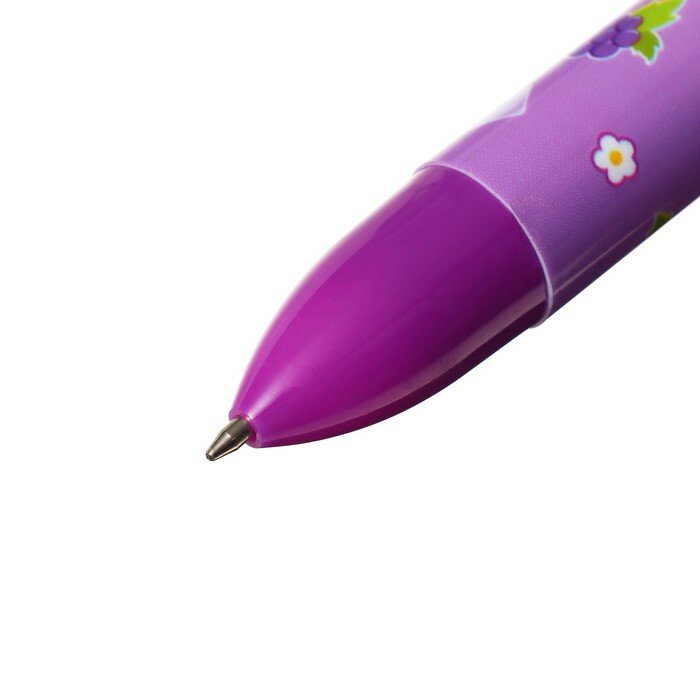 Ручка шариковая Calligrata, автоматическая, 6-ти цветная, с рисунком, микс - фотография № 15