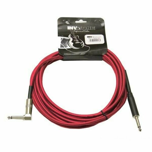 Invotone ACI1204R Кабель джек-джек, 4 м invotone aci1004 b инструментальный кабель 6 3 mono jack 6 3 mono jack 4 м синий