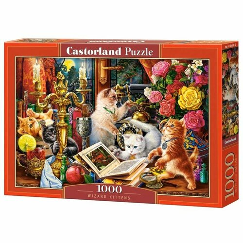 пазл castorland котята в мотках пряжи 1000 эл Castorland Пазл «Волшебные котята», 1000 элементов