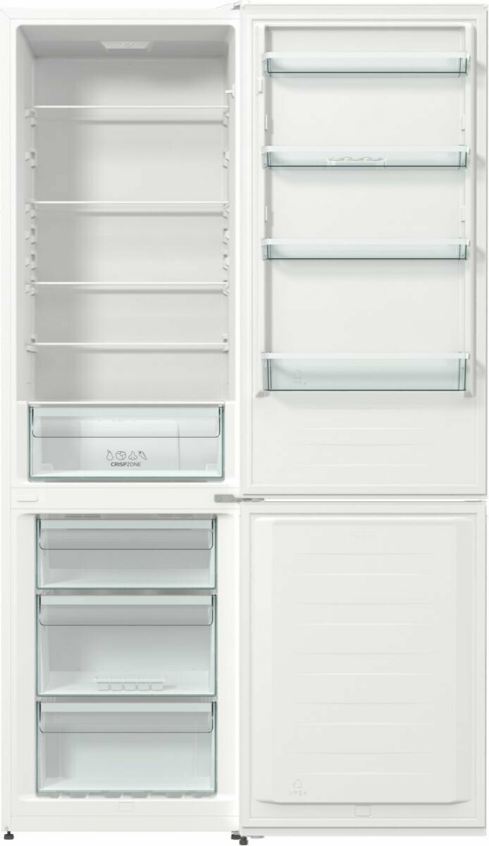 Холодильник GORENJE , двухкамерный, серебристый металлик - фото №12