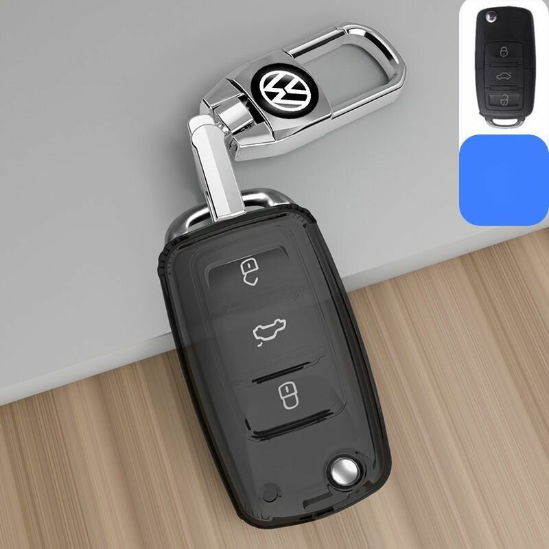 Чехол для автомобильного ключа Volkswagen Golf, Jetta, Tiguan, Passat, Polo