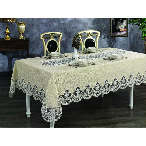 Gelin home Скатерть Morven цвет: бежевый (160х260 см)