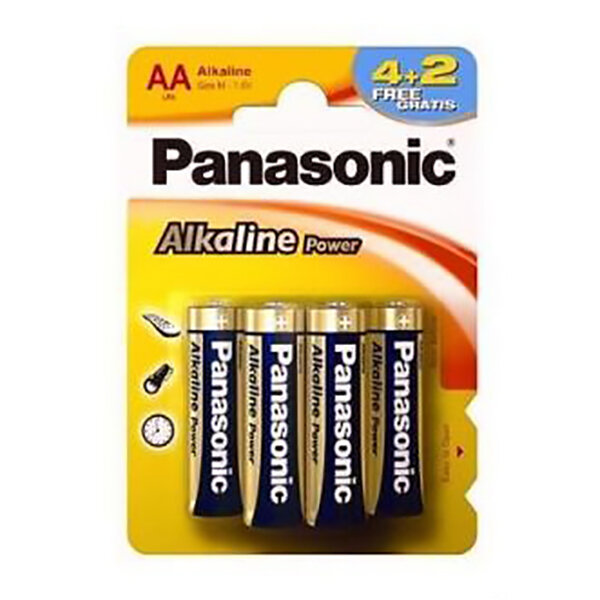 Батарейки алкалиновые Panasonic Alkaline Power AA LR6 6шт