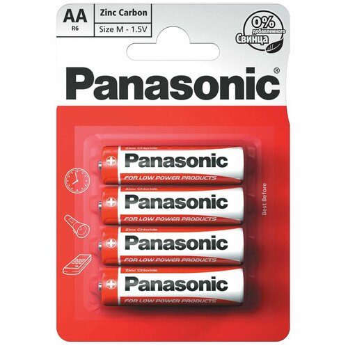 Батарейки солевые Panasonic Zinc Carbon R6RZ/4BP АА R6 48шт