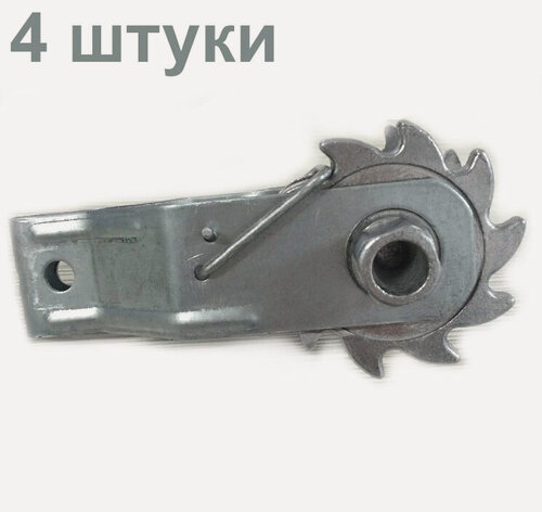 Изображение товара Натяжитель провода и троса зубчатый 4 штуки для шпалер виноградника и электропастуха