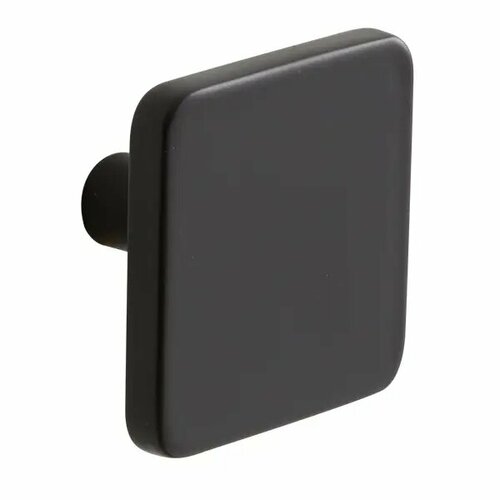 Ручка-кнопка мебельная Keo ?40 мм, цвет матовый черный