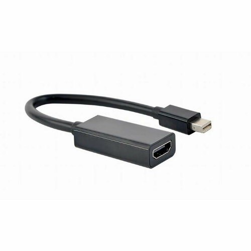 фото Переходник minidisplayport - hdmi, 4k, 20m/19f, кабель 15см, черный, cablexpert