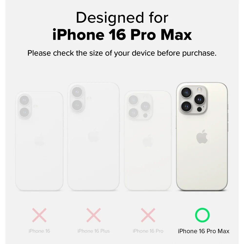 Ringke Fusion-X, совместимый с iPhone 16 Pro Max (2024), чехол с мягкой рамкой из ТПУ, прозрачная жесткая задняя крышка из ПК, гибридная крышка, Camo for 16 Pro Max — фото 1